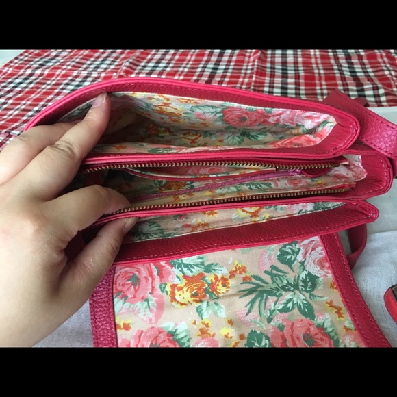 Vintage floral print leather bag “as known as de base”Japanese brand - Picture 3 of 7